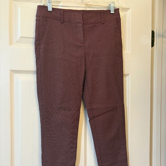 Dazz Pants - Dress pants maroon check pattern Size M